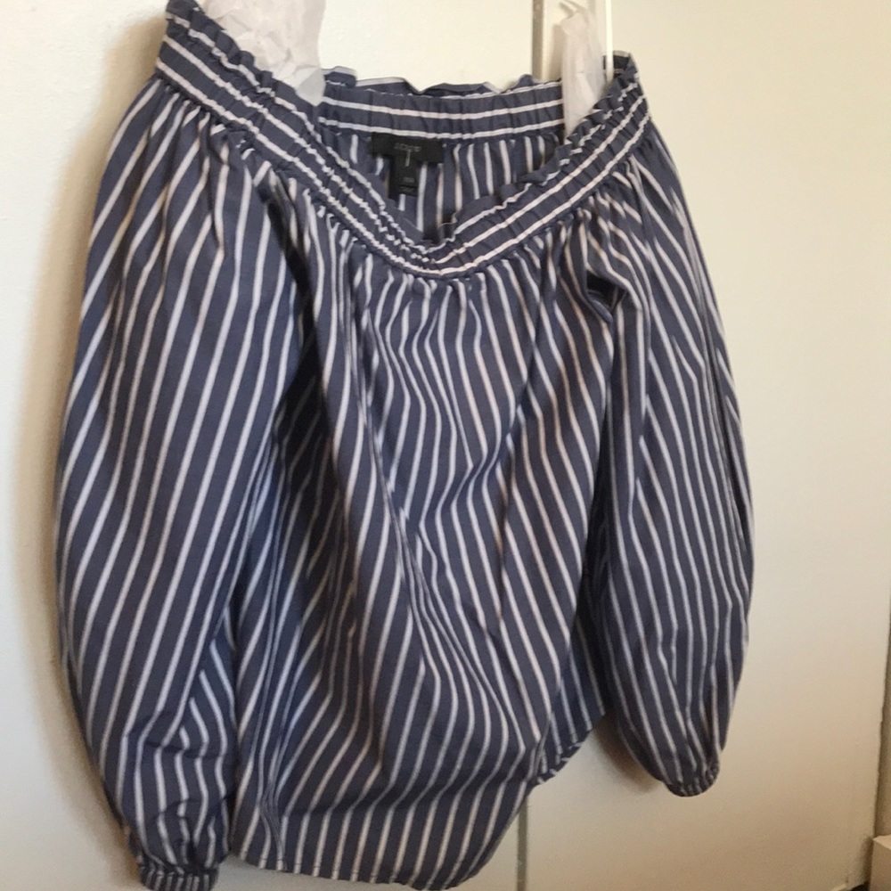 Off the shoulder j crew top